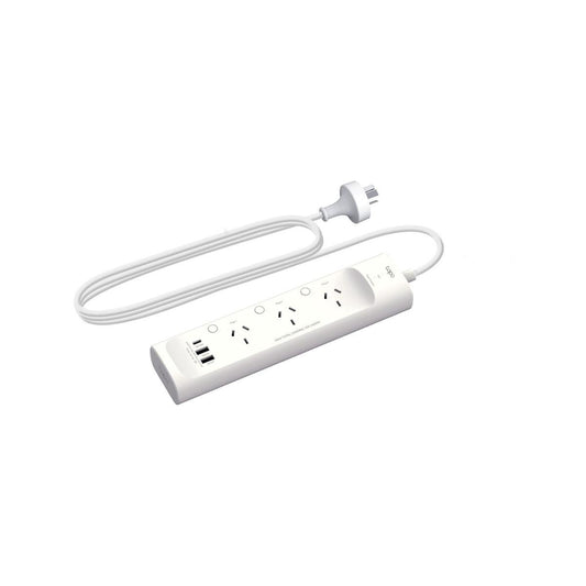 TP-Link Tapo 3 Outlet Smart Wi-Fi Power Strip - 1.5m - White - USB Charging