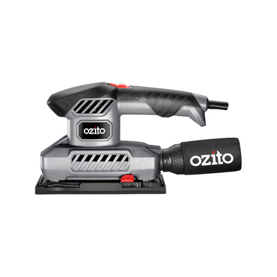 Ozito 150W Orbital Sander - 1/3 Sheet - Plastic - Smooth Finish