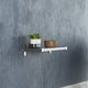 Flexi Storage Shelf Brackets - 190mm Brushed Aluminium - Easy Install