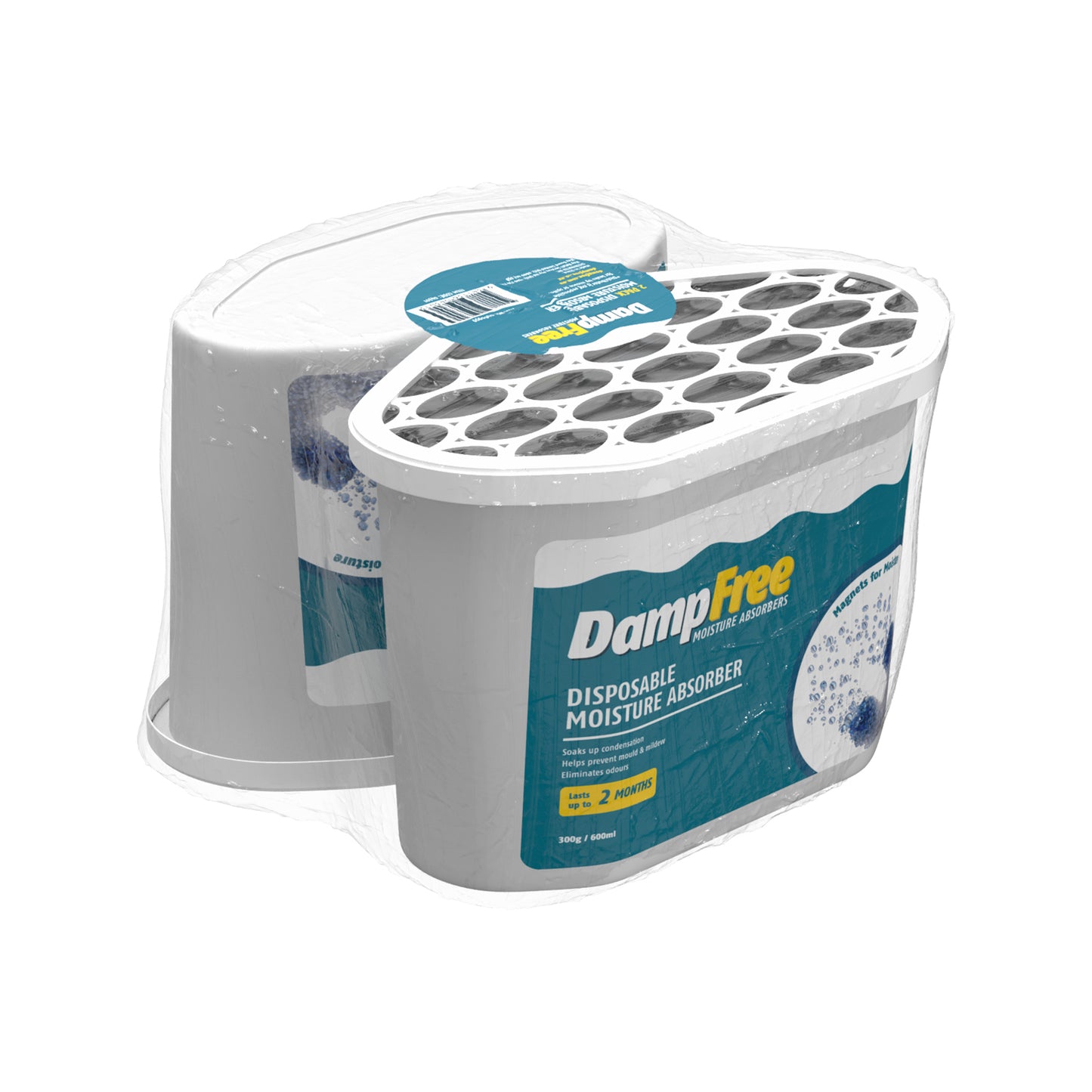 DampFree 300g Disposable Moisture Absorbers - 2 Pack