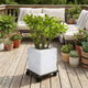 Jack Square Pot Trolley - Charcoal - 29cm - Wood-Poly Composite - Durable