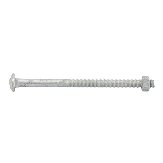 Zenith M8 x 130mm Hot Dipped Galvanised Cup Head Bolt and Nut - Auzzistore