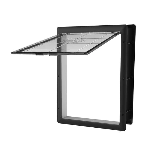 Hakuna Pets Large Black Essential Pet Door 300mm x 420mm for Pets up to 45kg - Auzzistore