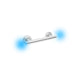 Evekare 300mm Polished Stainless Steel LED Night Light Grab Rail