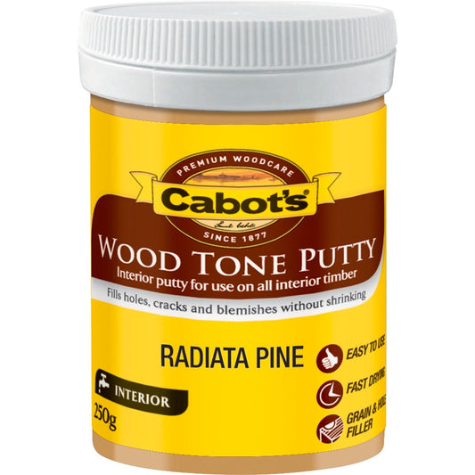 Cabot Wood Tone Putty - 250g - Radiata Pine - Water Based - Fast Drying - Auzzistore