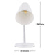 Verve Design Brylee Desk Lamp - Adjustable Gooseneck - White - 135mm x 340mm