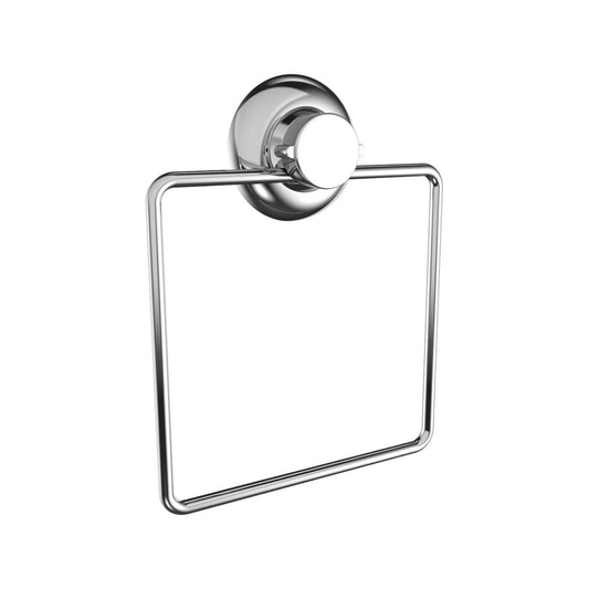 Naleon Chrome Suction Works Towel Ring - 165mm x 210mm - Durable & Relocatable