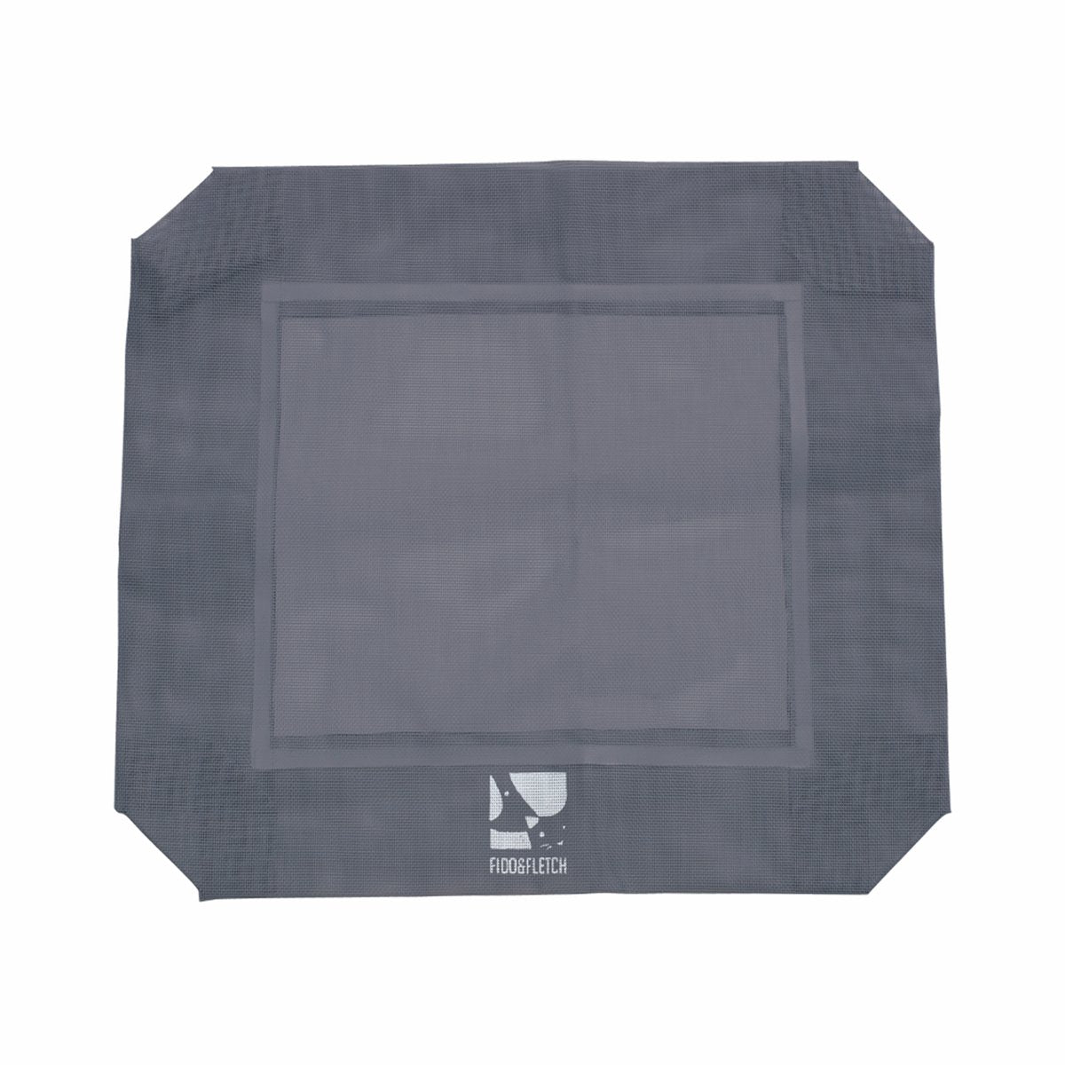 Fido Fletch Large Pet Bed Replacement Cover - Textilene - Grey - Odour Reducing