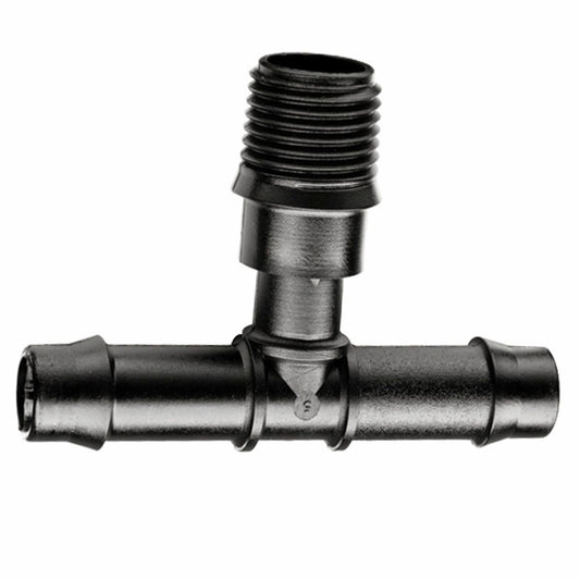 Pope 13mm Barbed x 15mm BSP Threaded Tee 3 Pack - ABS Plastic - Durable - Auzzistore