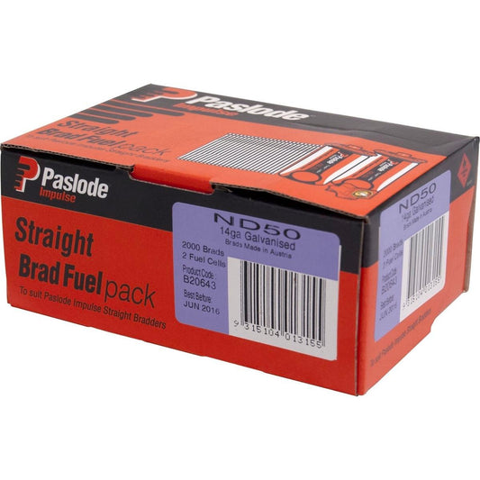 Paslode Brad - 45mm - Zinc Plated - Internal Use - 2000 Pack - Auzzistore