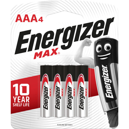 Energizer Max Aaa Battery 4 Pack