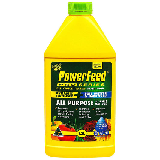 PowerFeed Liquid Fertiliser - 1.2L - All Purpose - Soil Wetter - Auzzistore