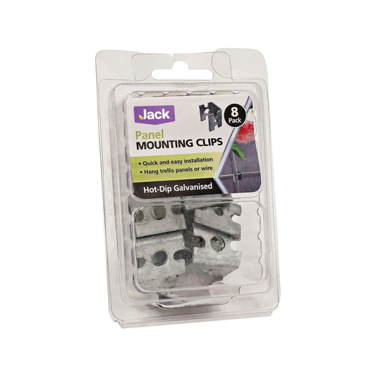Jack Panel Mounting Clips - 8 Pack - Hot-Dip Galvanised Steel - Durable - Auzzistore