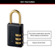 Master Lock 30mm Combination Padlock - Metal - Durable - Keyless
