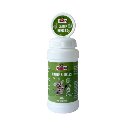 Trusty Catnip Bubbles - 120ml - Interactive Play - Natural Catnip Extract