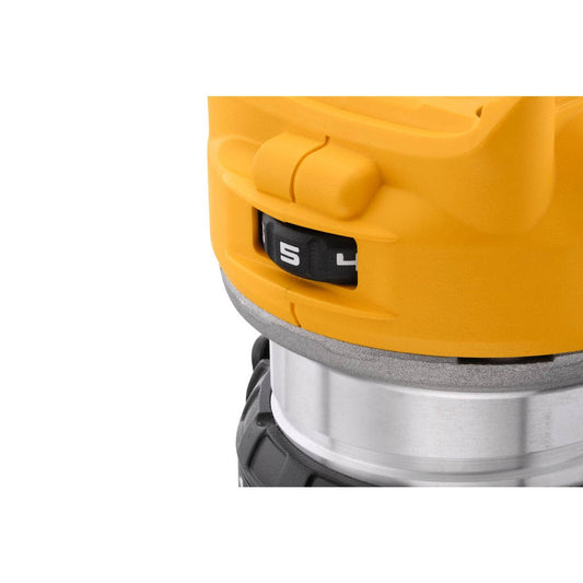 Dewalt 8mm 18V XR Li-Ion Brushless Router Skin Only - Yellow - DCW600N-XJ – view 2 - Auzzistore