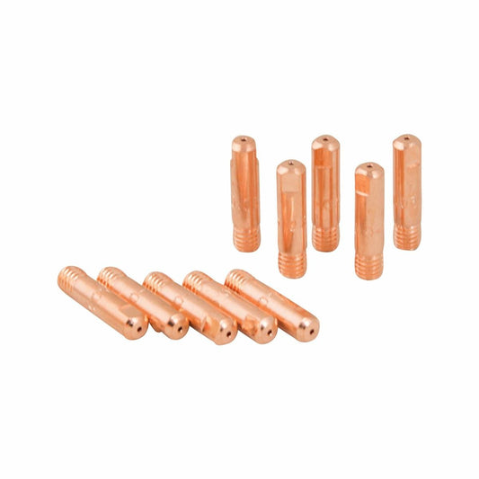 Bossweld 0.9mm Binzel Style M6 Contact Tip 25mm Long 10 Pack - Auzzistore