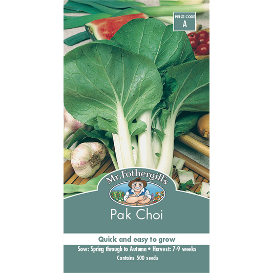 Mr Fothergill Pak Choi Vegetable Seeds - 75mm Green - Easy Growth - Auzzistore