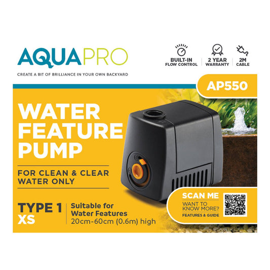 Aquapro Water Feature Pump - 550L/h - Compact - Indoor Use – view 2