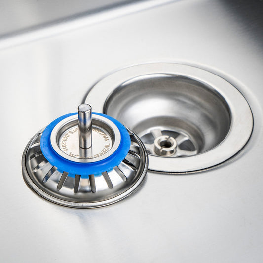 EnduraSeal 80mm Stainless Steel Sink Strainer - Durable - Easy Clean – view 2 - Auzzistore