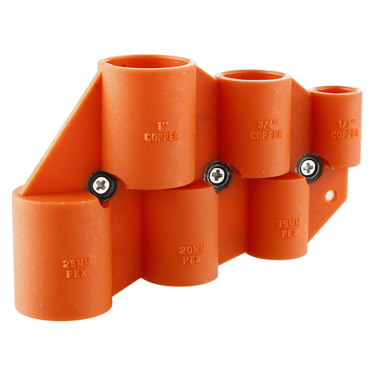 Smartex Depth Gauge and Deburring Tool - 1/2" 3/4" 1" Copper & PEX - Orange - Auzzistore