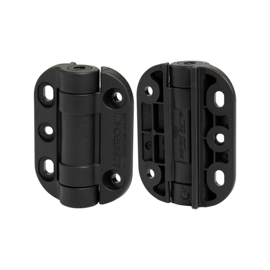 ProtectorAl G8Safe Black Adjustable Pool Hinge Pair 70mm Plastic Durable
