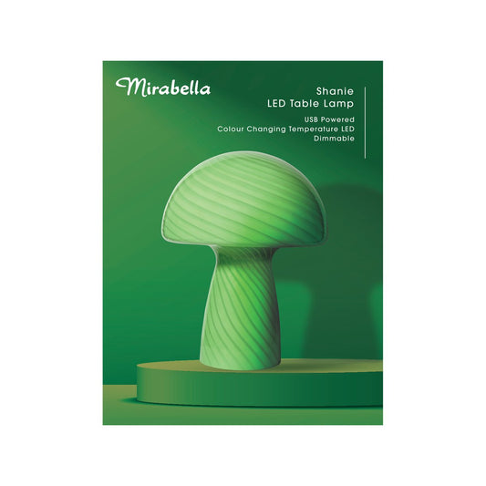 Mirabella Green Shanie Table Lamp - 280mm x 210mm - Colour Changing LED – view 2