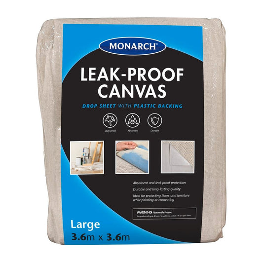 Monarch Canvas Drop Sheet 12x12ft Leak Proof Ultra Protection - Auzzistore
