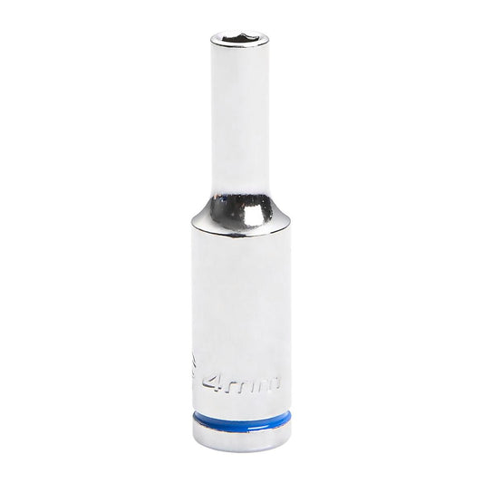 Kincrome 4mm Deep Socket - Chrome Vanadium Steel - Mirror Polish Finish - Auzzistore