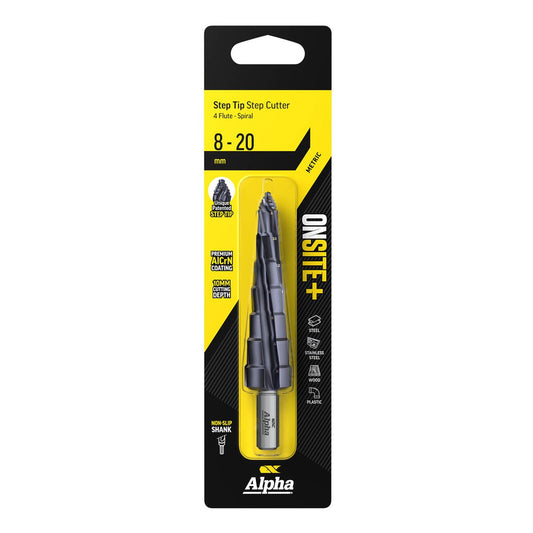 Alpha Onsite 8 Step Cutter - 20mm - High-Performance Drilling Tool - Auzzistore