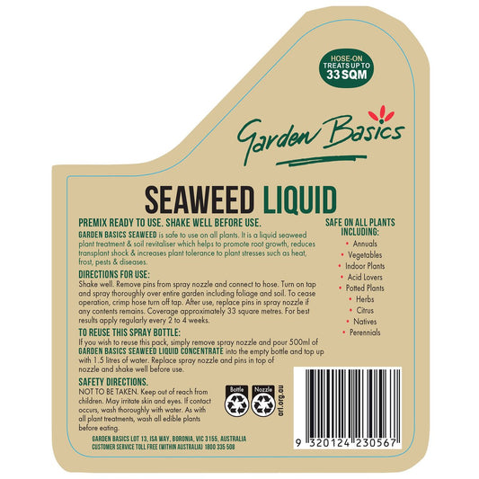 Garden Basics Liquid Seaweed - 2L - Liquid - Root Growth Booster – view 2 - Auzzistore