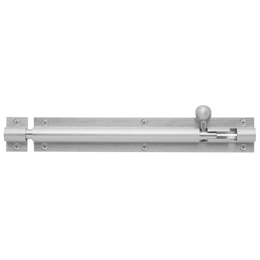 Delf Trade Barrel Bolt 200 x 32 x 9.5mm Zinc Alloy Satin Chrome - Auzzistore