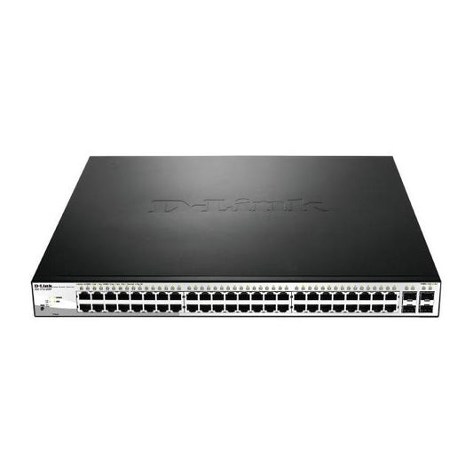 D-Link DGS-1210-52MP 52-Port Gigabit WebSmart PoE Switch with 48 PoE UTP and 4 SFP Ports