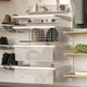 Flexi Storage White Double Slot Sliding Basket Frame 600mm Steel Storage
