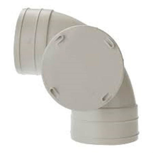 Holman 100mm DWV Bend - Female Female - PVC - 88 Degree - Side Access - Auzzistore