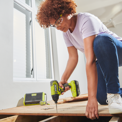Ryobi 18V ONE+ Hammer Drill and Impact Driver Kit - 4.0Ah Battery - 180mm x 266mm x 290mm