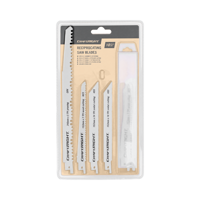 Craftright Reciprocating Saw Blades 10 Pack Manganese Steel Handy Set