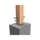 Vuepro 90mm Galvanised Concealed Bolt Down Post Support - Durable Steel