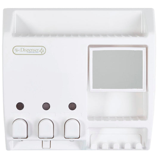 Better Living Ulti Mate Shower Dispenser 430ml White ABS Storage - Auzzistore