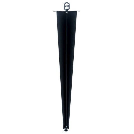 Taskmaster Corner Furniture Leg - 710mm - Black Steel - Adjustable Height - Auzzistore