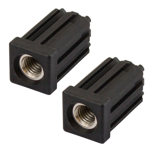 Richmond 25mm x M12 Square Threaded Tube Insert 2 Pack Zinc Plated Durable - Auzzistore
