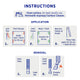 Permastik Thin Picture Strips - 30 Pairs - 40cm x 40cm - White