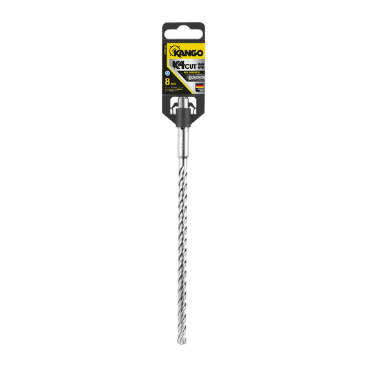 Kango 8mm K4 SDS Plus Drill Bit - 210mm - Solid Carbide - Fast Drilling - Auzzistore
