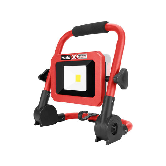 Ozito PXC 18V Cordless LED Worklight Skin Only - 2000 Lumens - Red/Black/Silver