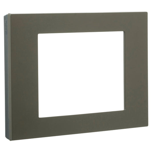Hpm Vivo Coverplate Dark Grey - 118mm x 85mm - Durable Plastic - Modern Design - Auzzistore