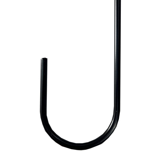 Jack Hanging Basket Hook - 150mm Black Steel - Strong Durable Design – view 2 - Auzzistore