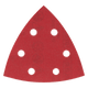 Diablo 240 Grit Abrasive Detail Sander Sheets 10 Pack - 93mm x 93mm - Red