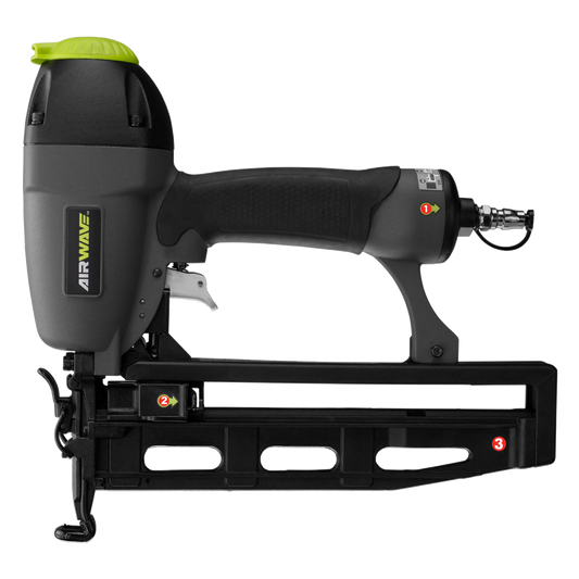 Ryobi Airwave C Series Air Brad Nailer - 16 Gauge - 32-64 mm - Grey/Black – view 2 - Auzzistore