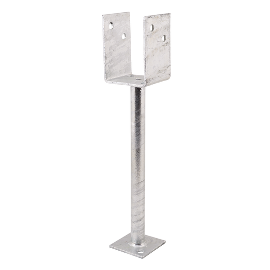 Pryda Full Stirrup Post Anchor - 300x75mm - Termite Protection - Galvanised – view 2 - Auzzistore