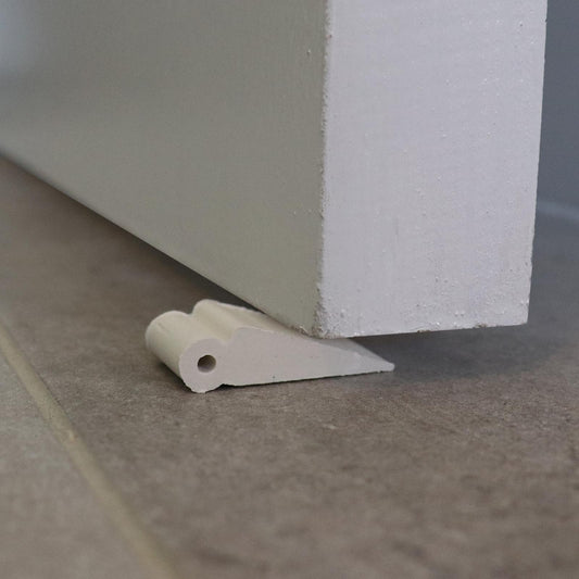 Adoored Small White Rubber Door Wedge 4 Pack - Durable - Secure Grip